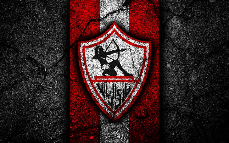 Sepak Bola, Zamalek SC, Emblem, Logo, Wallpaper HD
