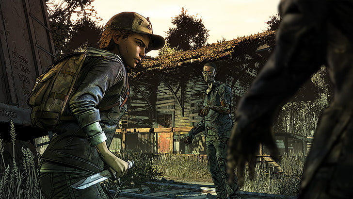 The Walking Dead, Walking Dead: A Telltale Games Series, Clementine (Character), видео игри, зомбита, HD тапет