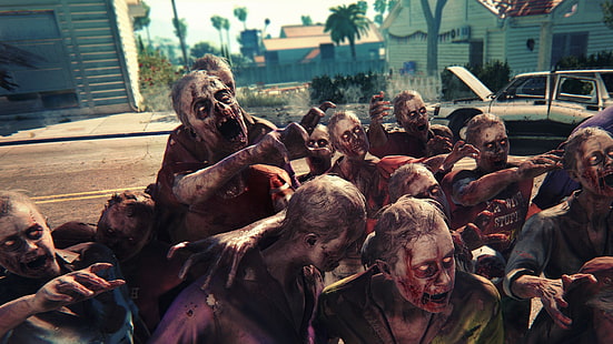 The Walking Dead digital tapet, Dead Island 2, dataspel, zombies, apokalyptisk, videospel, Dead Island, HD tapet HD wallpaper