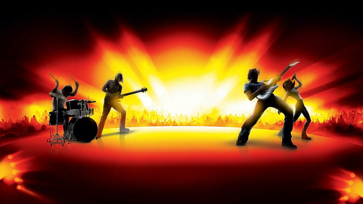 Video Oyunu, Guitar Hero: Dünya Turu, HD masaüstü duvar kağıdı