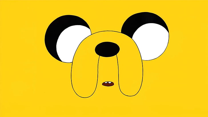 Обои Adventure Time Jake The Dog, Время приключений, Jake the Dog, минимализм, HD обои