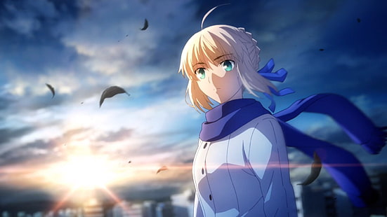 Sabre from Fate Stay Night, Fate Series, Fate / Stay Night: Unlimited Blade Works, Sabre (Serie Fate), Sfondo HD HD wallpaper