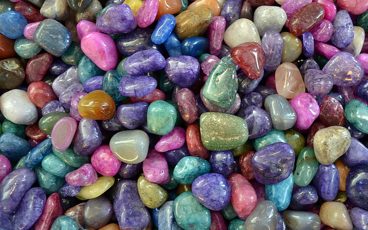 Земя, камък, цветни, цветове, камъчета, HD тапет