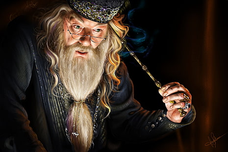 Harry Potter, Harry Potter i Czara Ognia, Albus Dumbledore, Tapety HD HD wallpaper