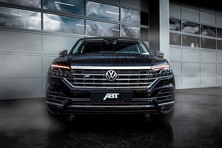 Volkswagen, vista frontale, Touareg, SUV, ABBOT, 2019, Sfondo HD