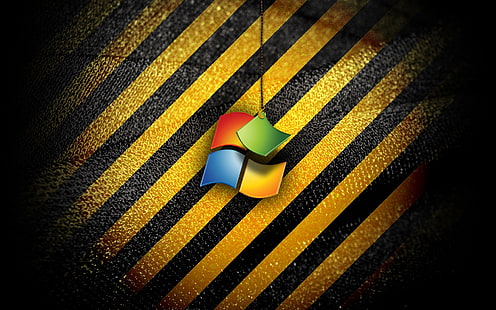 Логотип операционной системы Windows, полосы, Windows, операционная система, логотип, полосы, HD обои HD wallpaper