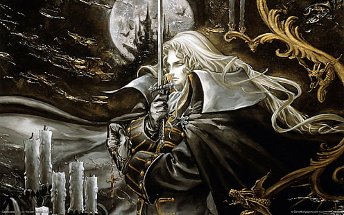 videojuegos, Castlevania, Alucard, Castlevania: Symphony of the Night, Fondo de pantalla HD HD wallpaper