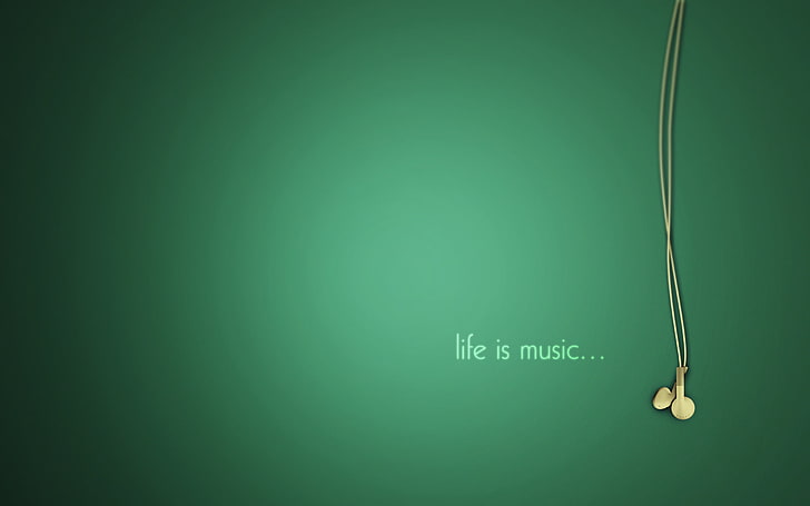 a vida é música ... papel de parede, vida, música, fones de ouvido, HD papel de parede