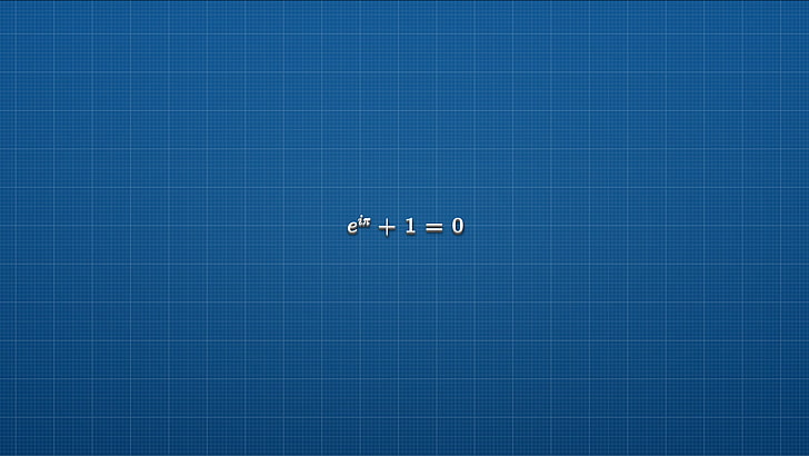 Eulers identity  blueprints  equation, HD wallpaper