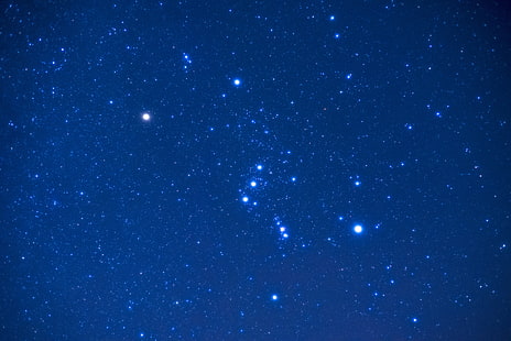 ดาวในเวลากลางคืนวอลล์เปเปอร์ Orion กลุ่มดาวท้องฟ้าเต็มไปด้วยดวงดาว, วอลล์เปเปอร์ HD HD wallpaper