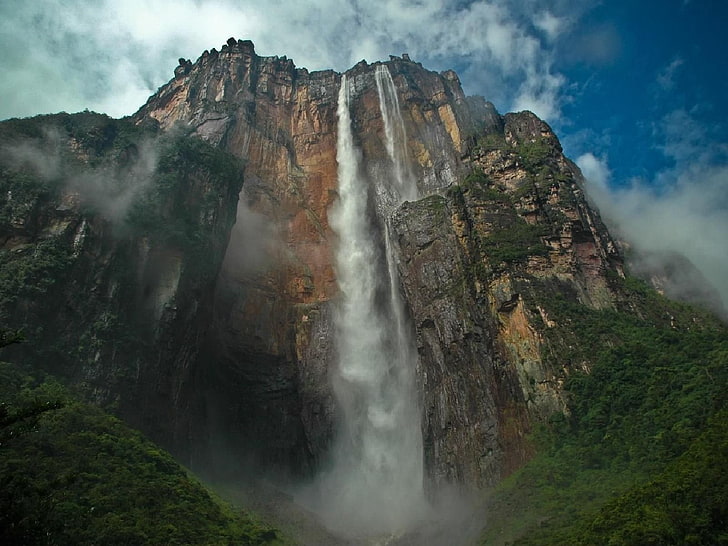 Waterfalls, Angel Falls, Waterfall, HD wallpaper