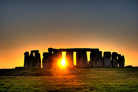 Stonehenge, Landschaft, England, Sonne, Stonehenge, Landschaft, England, Sonne, 1600x1065, HD-Hintergrundbild HD wallpaper