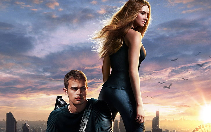 Divergent 2014 Movie HD Desktop Wallpaper 07, дамска черна горна лента за спагети, HD тапет