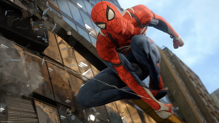 Тапет на Marvel Spider-Man, видео игри, Spider-Man, супергерой, Marvel Comics, Spider-Man (2018), HD тапет