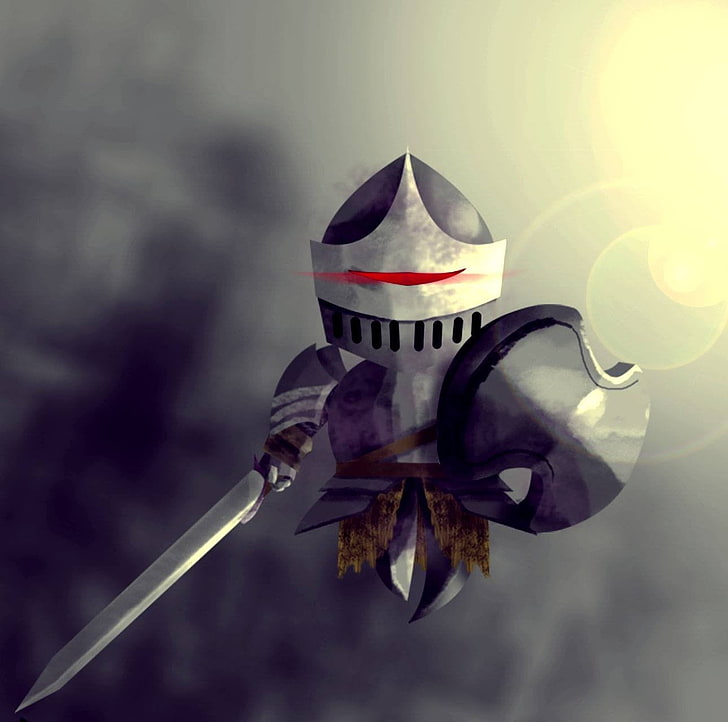 Knight illustration, Dark Souls II, HD wallpaper