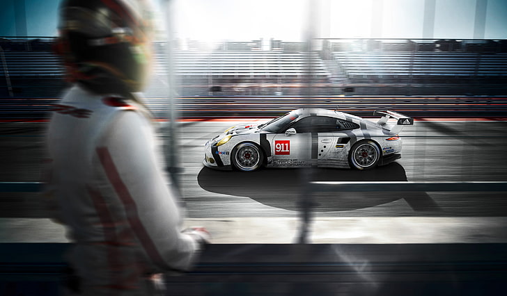 Carros de corrida, Porsche 911 RSR, HD papel de parede