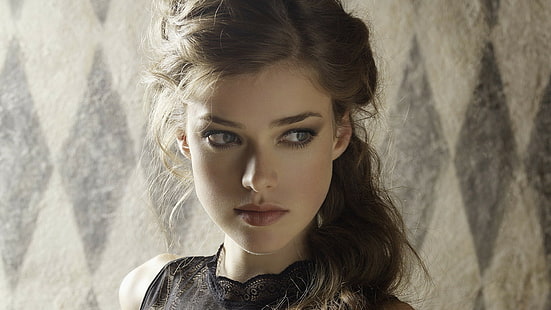 potret, julia saner, perempuan, wajah, model, berambut cokelat, Wallpaper HD HD wallpaper