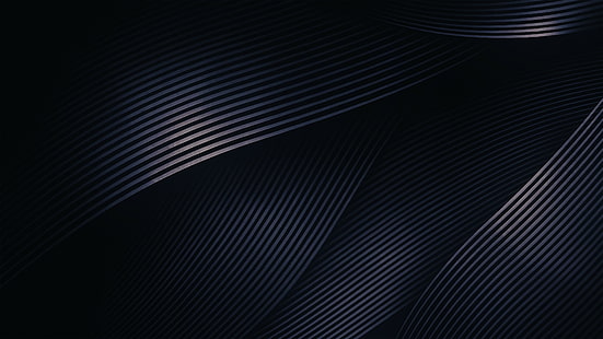 черен и сив тапет, абстрактно, HD тапет HD wallpaper