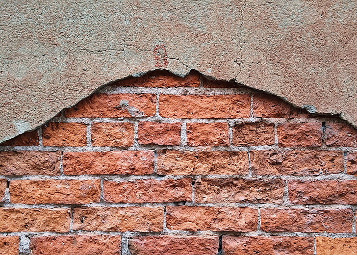 جدار من الطوب البني والجدار والطوب والسطح والملمس، خلفية HD