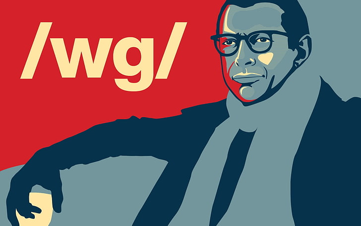 logotipo de wg, 4chan, / wg /, Jeff Goldblum, carteles de Hope, humor, Fondo de pantalla HD