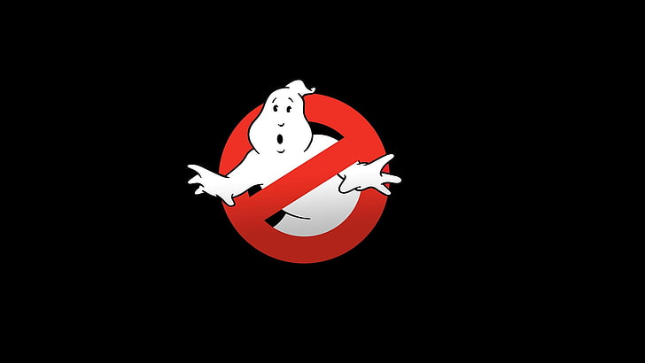 Ghostbuster 로고, 배경, 검정, 캐스트, 유령, HD 배경 화면