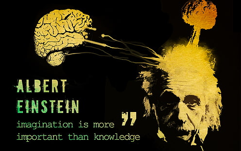 Pensamientos de Albert Einstein, Fondo de pantalla HD HD wallpaper