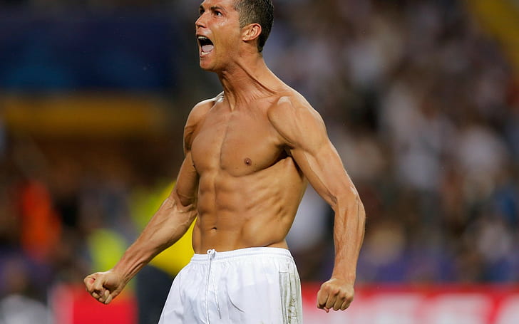 Cristiano Ronaldo, piłka nożna, Real Madryt, piłkarze, Tapety HD