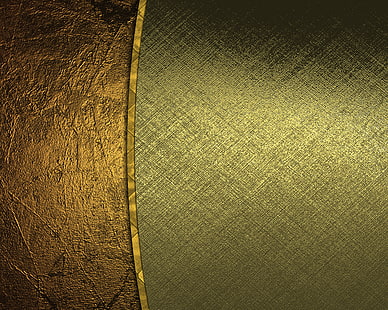 ألواح نسيجية خضراء وبنية ، ذهبية ، ذهبية ، نسيج ، خلفية ، فاخرة، خلفية HD HD wallpaper