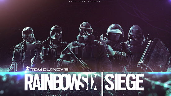 Rainbow Six Siege wallpaper digital, video game, tentara, rainbowsix pengepungan, seni digital, gelap, tentara, pasukan khusus, Rainbow Six, Wallpaper HD HD wallpaper