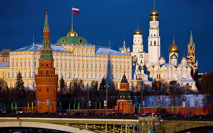Kremlin Moskova Rusya'nın Başkenti Windows Hd Duvar Kağıtları, HD masaüstü duvar kağıdı
