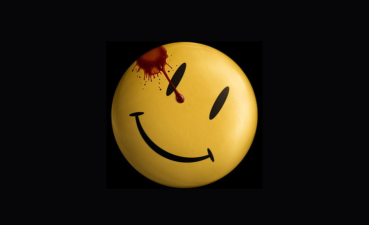 Smiley emoji, Watchmen, broken glass, blood stains, falling, road, smiley, HD  wallpaper | Wallpaperbetter