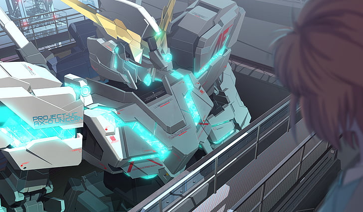 Anime, mobil kostym Gundam Unicorn, HD tapet