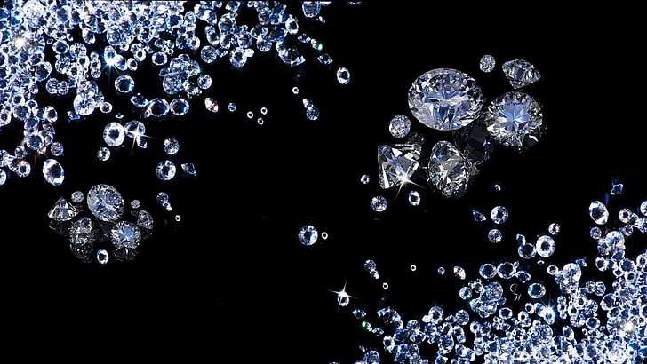 gems, diamonds, HD wallpaper