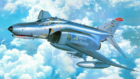 제트 전투기, 맥도넬 더글러스 F-4 팬텀 II, HD 배경 화면 HD wallpaper