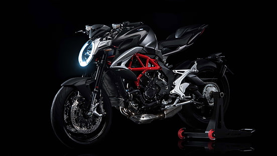 motorbike, dark, motorcycle, mv agusta brutale, agusta, brutale, HD wallpaper HD wallpaper