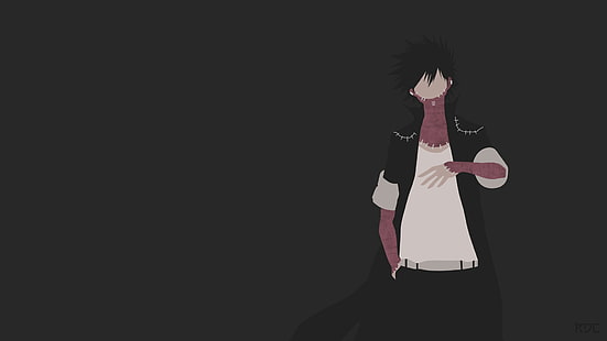 homme portant une illustration de manteau noir, Anime, My Hero Academia, cheveux noirs, Boku no Hero Academia, manteau, Dabi (Boku No Hero Academia), Minimaliste, Scar, Fond d'écran HD HD wallpaper
