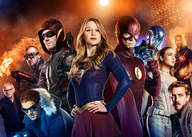 Supergirl, DC Comics, Arrow, 4K, The Flash, Legends of Tomorrow, HD тапет