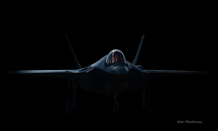 foto closeup pesawat, F-35 Lightning II, pesawat terbang, militer, kendaraan, pesawat militer, Wallpaper HD