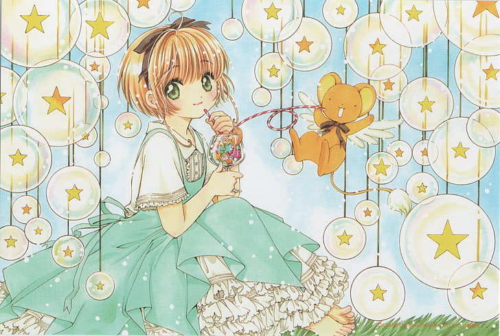 Anime, Sakura Cardcaptor, Keroberos (Sakura Card Captor), Sakura Kinomoto, HD papel de parede