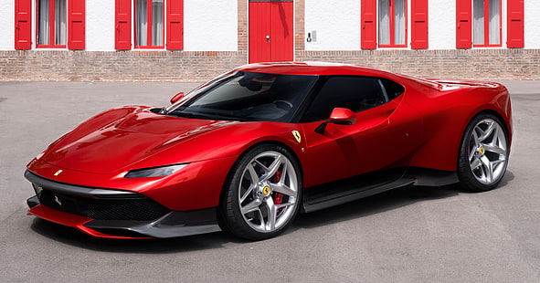 2018 Otomobil, 4K, Ferrari SP38, 8K, Lüks otomobiller, HD masaüstü duvar kağıdı HD wallpaper