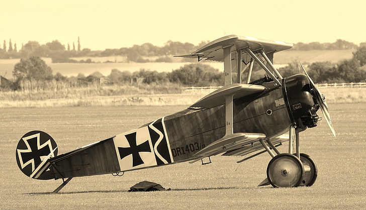 fighter, war, Triplane, forces, world, Germany, First, during, the air force, Fokker Dr. 1, HD wallpaper
