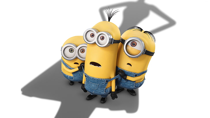 Las mejores películas de animación de 2015, Minions, amarillo, dibujos animados, gracioso, Fondo de pantalla HD