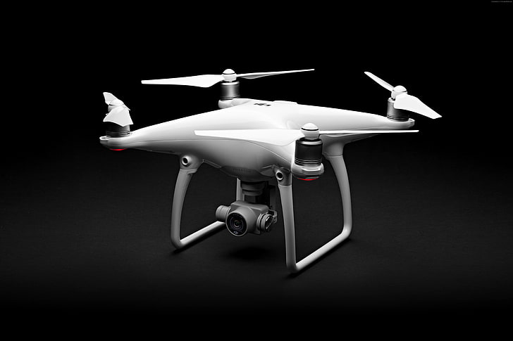 quadcopter, DJI Phantom 4, Phantom, revisión, prueba, drone, Fondo de pantalla HD