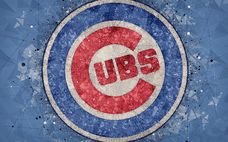 البيسبول ، شيكاغو كابس ، الشعار ، MLB، خلفية HD