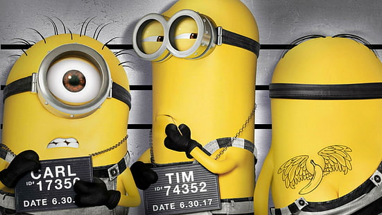 Movie, Despicable Me 3, Bob (Minions), Kevin (Minions), Minions, Stuart (Minions), HD wallpaper HD wallpaper