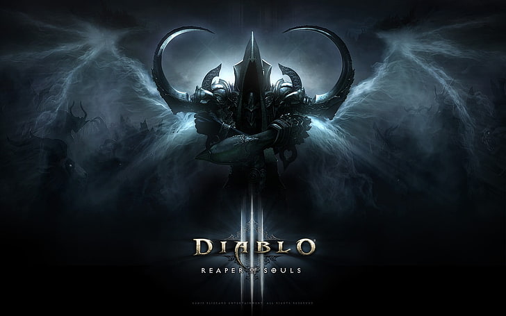 Diablo wallpaper, Diablo III, Diablo, Diablo 3: Reaper of Souls, fantasy art, video games, HD wallpaper