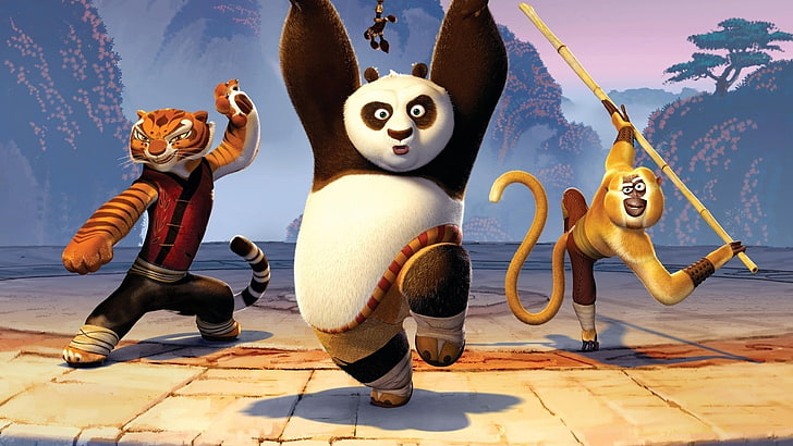 Wallpaper digital Kung Fu Panda, film, Kung Fu Panda, film animasi, Wallpaper HD
