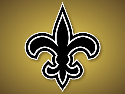New Orleans Saints logo, santos, nfl, nova orleans, HD papel de parede HD wallpaper