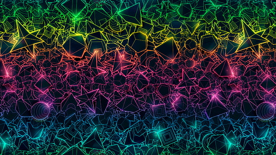 Coloré, psychédélique, abstrait, coloré, psychédélique, abstrait, Fond d'écran HD HD wallpaper