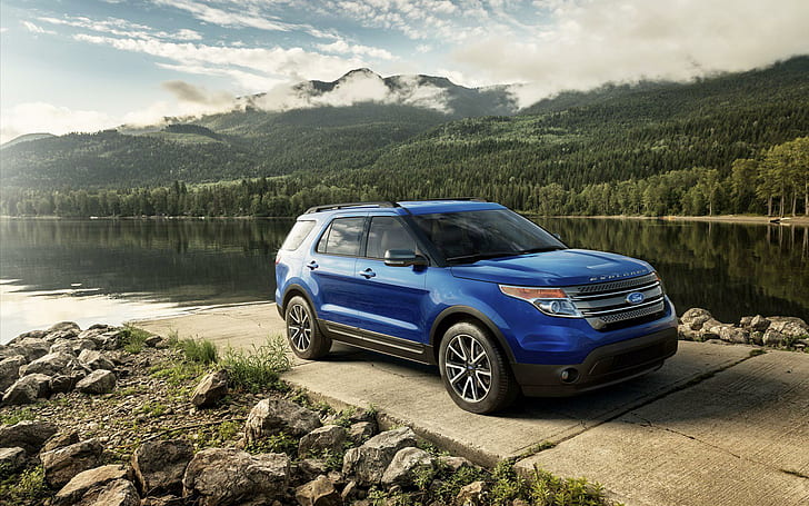 2015 Ford Explorer XLT, blue suv, ford, 2015, explorer, cars, HD wallpaper